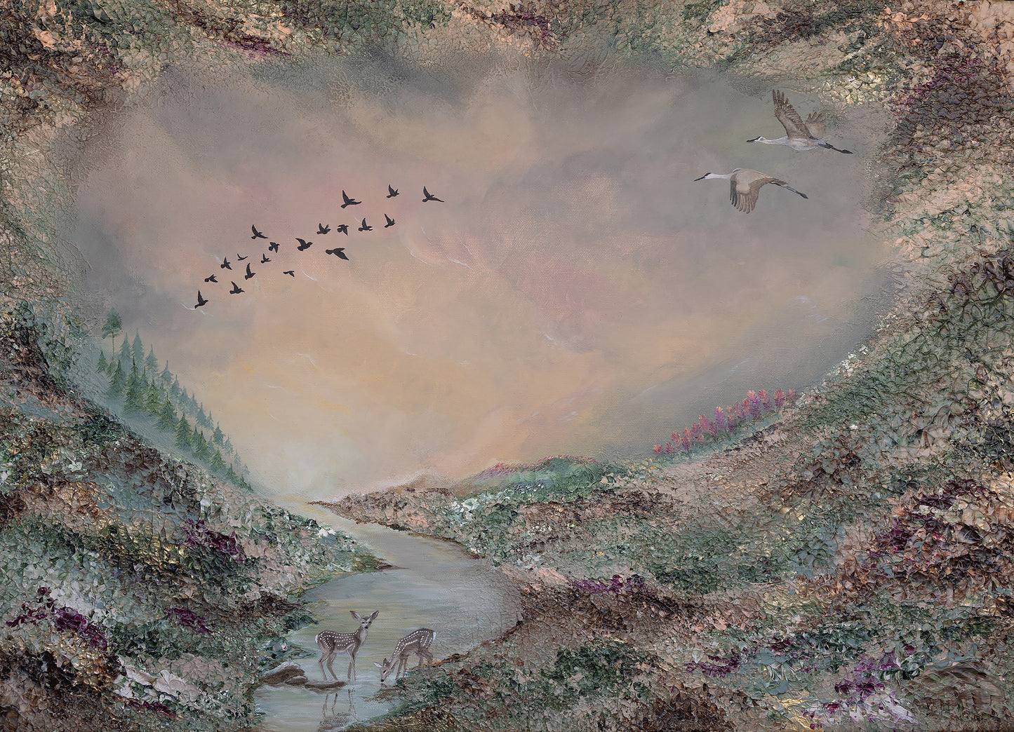 Valley of stillness Print